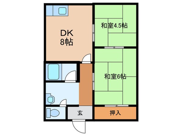 禁野ハイツの物件間取画像